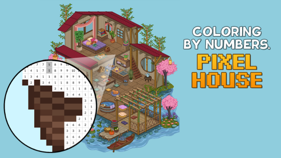 Coloring by Numbers: Pixel House